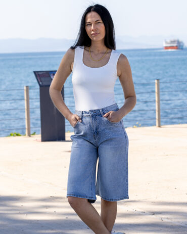 Ζιπ κιλοτ με στρας